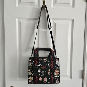 NWT Ed Hardy 'Love Kills Slowly' Tattoo Graphic Tote Bag